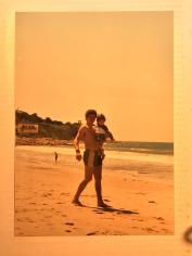 1988-07-00 Dad &amp; Michael at beach